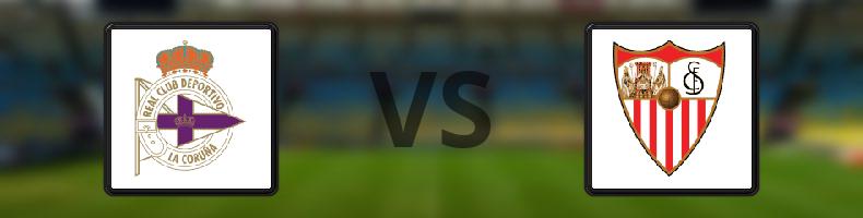 Deportivo La Coruna - Sevilla odds, speltips, resultat i La Liga