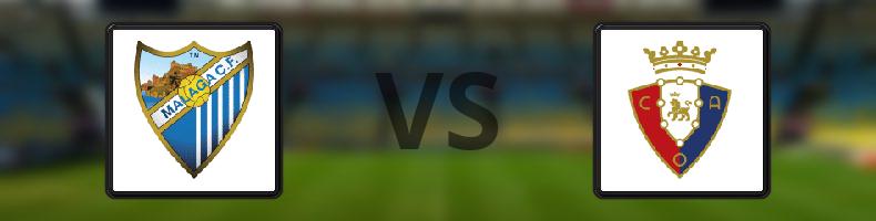 Malaga - Osasuna odds, speltips, resultat i La Liga