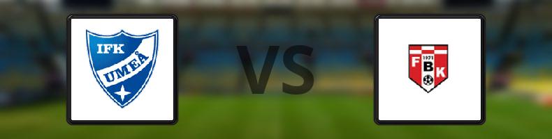 Umeå FC - FBK Karlstad odds, speltips, resultat i Division 1