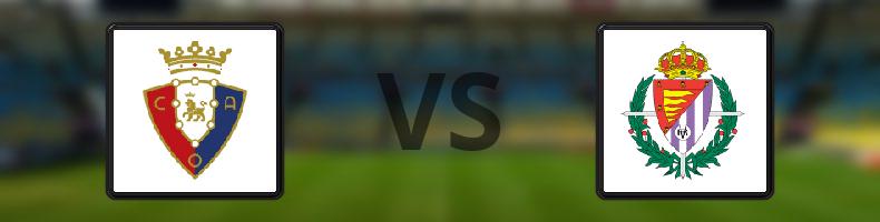 Osasuna - Valladolid odds, speltips, resultat i La Liga