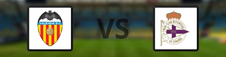 Valencia - Deportivo La Coruna odds, speltips, resultat i La Liga