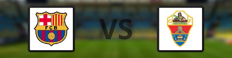 Barcelona - Elche odds, speltips, resultat i La Liga