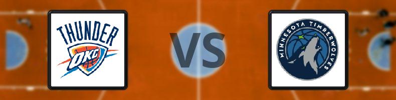 Oklahoma City Thunder - Minnesota Timberwolves odds, speltips, resultat i NBA