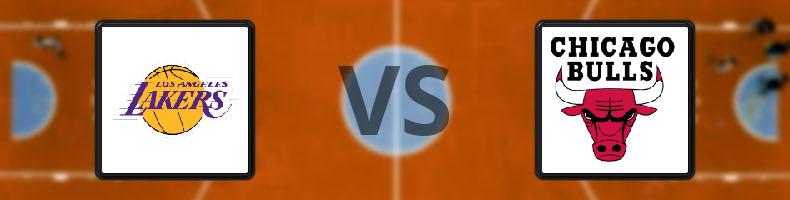 Los Angeles Lakers - Chicago Bulls odds, speltips, resultat i NBA