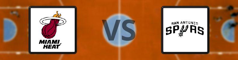 Miami Heat - San Antonio Spurs odds, speltips, resultat i NBA