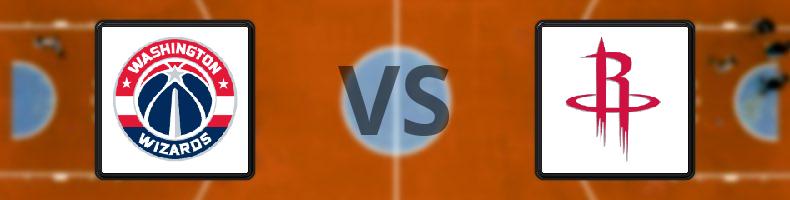 Washington Wizards - Houston Rockets odds, speltips, resultat i NBA