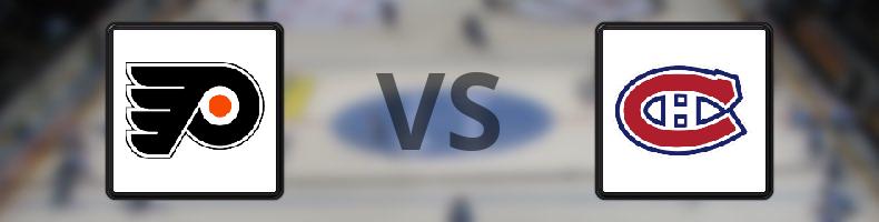 Philadelphia Flyers - Montreal Canadiens odds, speltips, resultat i NHL