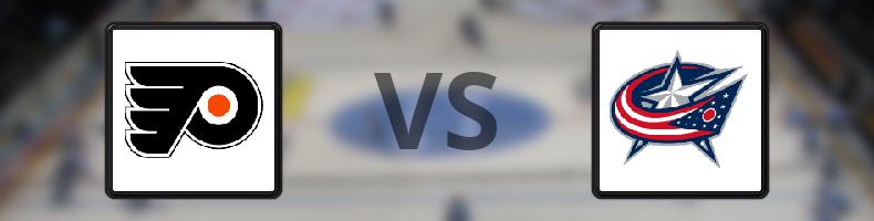 Philadelphia Flyers - Columbus Blue Jackets odds, speltips, resultat i NHL