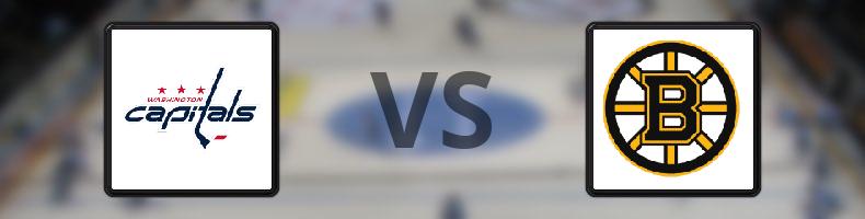 Washington Capitals - Boston Bruins odds, speltips, resultat i NHL