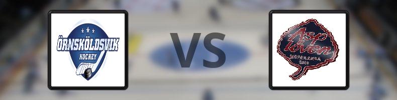 Örnsköldsviks SK - Asplöven HC odds, speltips, resultat i HockeyEttan