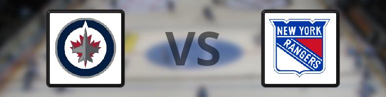 Winnipeg Jets - New York Rangers odds, speltips, resultat i NHL