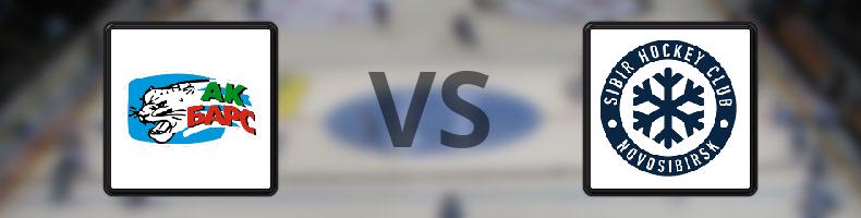AK Bars Kazan - Sibir Novosibirsk odds, speltips, resultat i KHL
