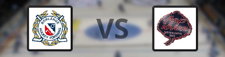 Borlänge HF - Asplöven HC odds, speltips, resultat i HockeyEttan