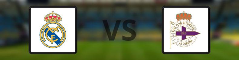 Real Madrid - Deportivo La Coruna odds, speltips, resultat i La Liga