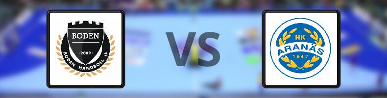 Boden Handboll IF - HK Aranäs odds, speltips, resultat i Handbollsligan damer