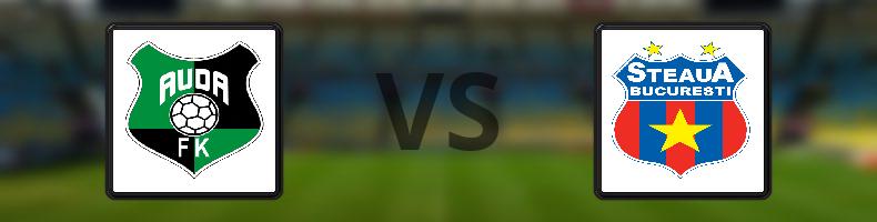 FK Auda - Steaua Bukarest odds, speltips, resultat i Conference League