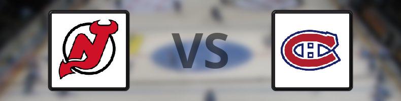 New Jersey Devils - Montreal Canadiens odds, speltips, resultat i NHL