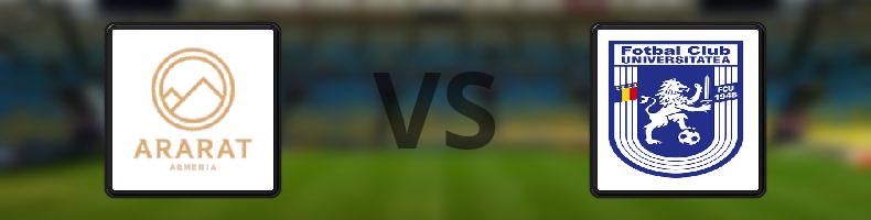Ararat-Armenien - Universitatea Craiova odds, speltips, resultat i Europa League