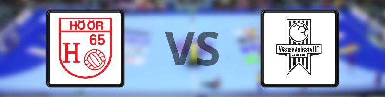 H 65 Höör - VästeråsIrsta HF odds, speltips, resultat i Handbollsligan damer