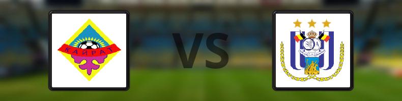 Kairat Almaty - Anderlecht odds, speltips, resultat i Europa League
