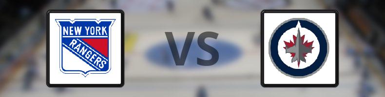 New York Rangers - Winnipeg Jets odds, speltips, resultat i NHL