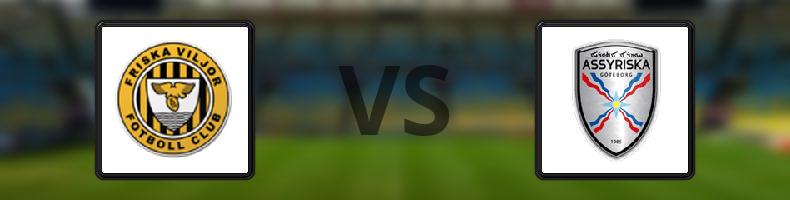 Friska Viljor FC - Assyriska odds, speltips, resultat i Division 1