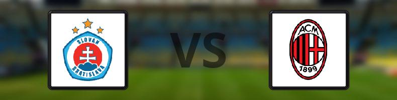 Slovan Bratislava - Milan odds, speltips, resultat i Champions League