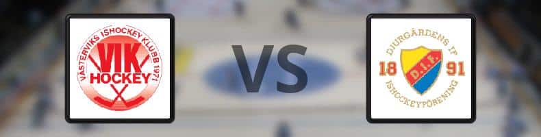 Västerviks IK - Djurgården odds, speltips, resultat i HockeyAllsvenskan