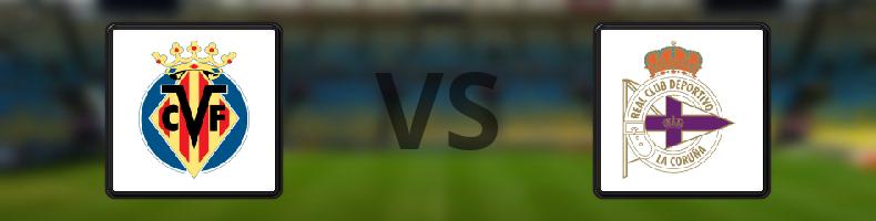 Villarreal - Deportivo La Coruna odds, speltips, resultat i La Liga