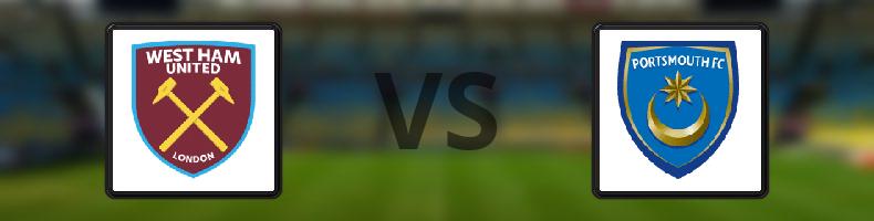 West Ham - Portsmouth odds, speltips, resultat i EFL Championship