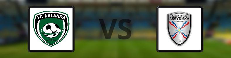 FC Arlanda - Assyriska odds, speltips, resultat i Division 1