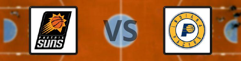 Phoenix Suns - Indiana Pacers odds, speltips, resultat i NBA