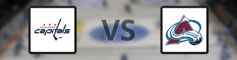 Washington Capitals - Colorado Avalanche odds, speltips, resultat i NHL