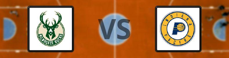 Milwaukee Bucks - Indiana Pacers odds, speltips, resultat i NBA