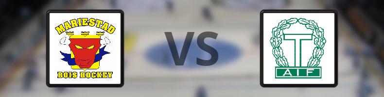 Mariestad - Tingsryd odds, speltips, resultat i HockeyEttan