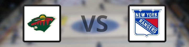 Minnesota Wild - New York Rangers odds, speltips, resultat i NHL