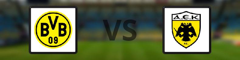 Borussia Dortmund - AEK Aten odds, speltips, resultat i Champions League