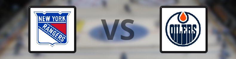 New York Rangers - Edmonton Oilers odds, speltips, resultat i NHL