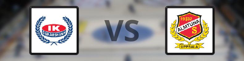 Oskarshamn - Almtuna odds, speltips, resultat i HockeyAllsvenskan