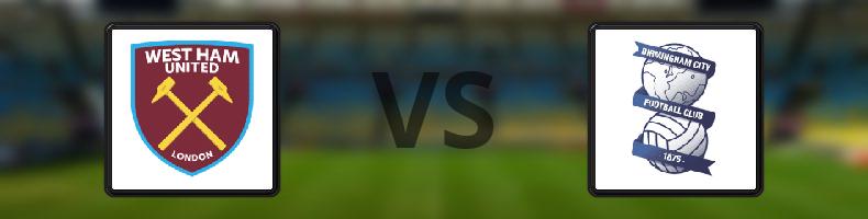West Ham - Birmingham odds, speltips, resultat i EFL Championship
