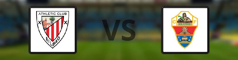 Athletic Bilbao - Elche odds, speltips, resultat i La Liga