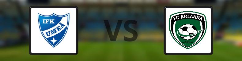 Umeå FC - FC Arlanda odds, speltips, resultat i Division 1