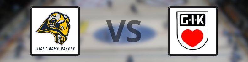 Visby/Roma HK - Grästorps IK odds, speltips, resultat i HockeyEttan