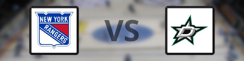 New York Rangers - Dallas Stars odds, speltips, resultat i NHL
