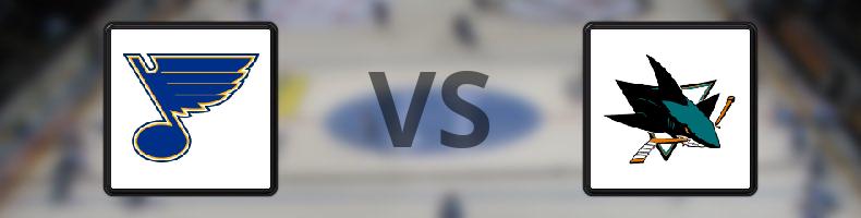 St Louis Blues - San José Sharks odds, speltips, resultat i NHL