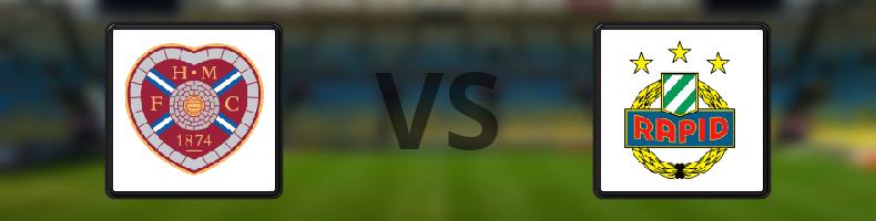 Hearts - Rapid Wien odds, speltips, resultat i Conference League