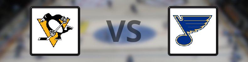 Pittsburgh Penguins - St Louis Blues odds, speltips, resultat i NHL