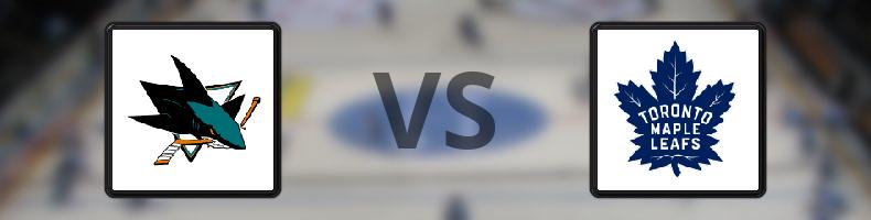 San José Sharks - Toronto Maple Leafs odds, speltips, resultat i NHL