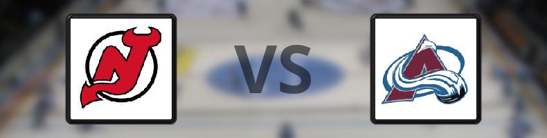 New Jersey Devils - Colorado Avalanche odds, speltips, resultat i NHL