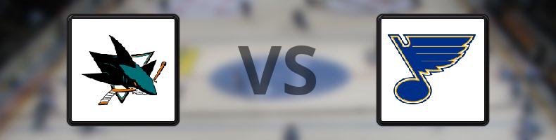 San José Sharks - St Louis Blues odds, speltips, resultat i NHL